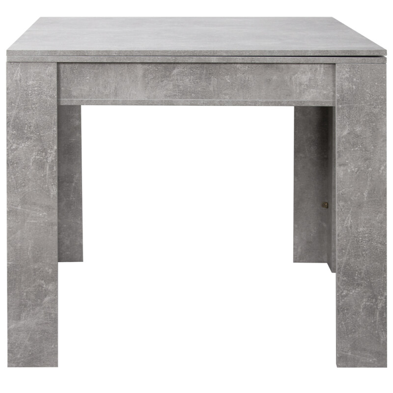 BAKAJI Τετράγωνο Τραπέζι Φαγητού 90x90 από Ξύλο Τσιμέντο Επεκτάσιμο με Άνοιγμα Βιβλίου 02839555