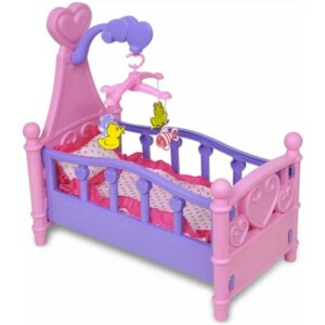BAKAJI  Κούνια για Κούκλες Κρεβατάκι Κούνια Κουκλάκι με Μουσικό Παιχνίδι Παιδικό Παιχνίδι  02839818