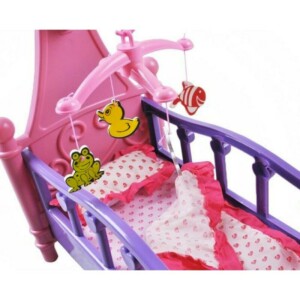 BAKAJI  Κούνια για Κούκλες Κρεβατάκι Κούνια Κουκλάκι με Μουσικό Παιχνίδι Παιδικό Παιχνίδι  02839818 - Image 4