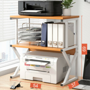 Shally Dogan  Υποστήριξη για Εκτυπωτή Ράφι Πολυχρηστικό Ξύλο και Λευκό 3 Επίπεδα  02840244 - Image 3