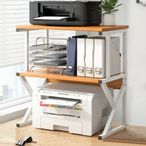 Shally Dogan  Υποστήριξη για Εκτυπωτή Ράφι Πολυχρηστικό Ξύλο και Λευκό 3 Επίπεδα  02840244