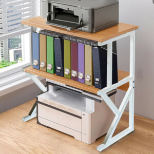 Shally Dogan  Υποστήριξη για Εκτυπωτή Ράφι Πολυχρηστικό Ξύλο και Λευκό 3 Επίπεδα  02840244 - Image 4