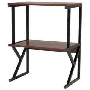 Shally Dogan  Υποστήριξη για εκτυπωτή ράφι ραφιέρα αποθήκευσης καρυδιά και μαύρο 3 επιπέδων  02840245 - Image 2