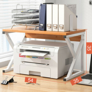 Shally Dogan  Υποστήριξη για Εκτυπωτή Ράφι Πολυχρηστικό Ξύλο και Λευκό 2 Επιπέδων  02840247 - Image 3