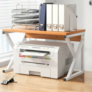 Shally Dogan  Υποστήριξη για Εκτυπωτή Ράφι Πολυχρηστικό Ξύλο και Λευκό 2 Επιπέδων  02840247