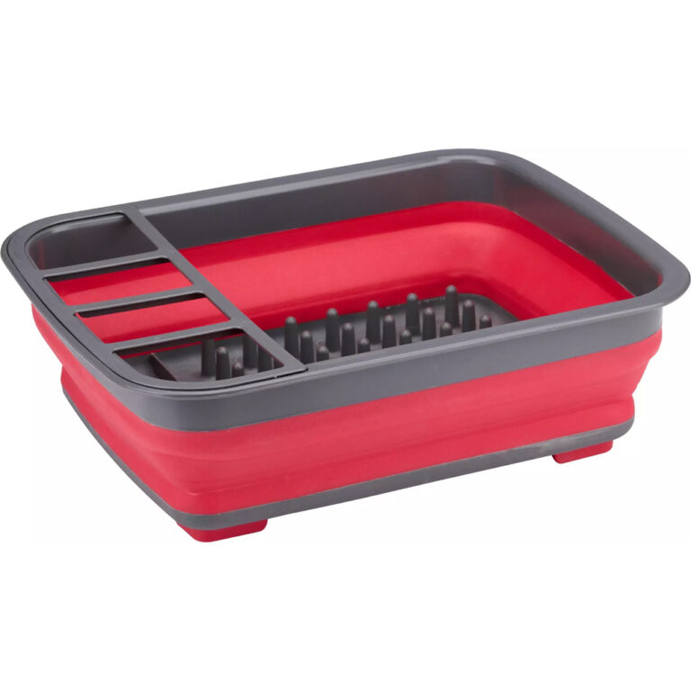 Dirt Devil Πτυσσόμενος Στεγνωτήρας Πιάτων Σιλικόνης με Χώρισμα για Μαχαιροπίρουνα 36x31x12cm 02840583