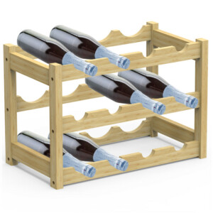 BAKAJI  Ξύλινη Κάβα από Φυσικό Μπαμπού με 12 Θέσεις Μπαρ για Μπουκάλια  02841471 - Image 2