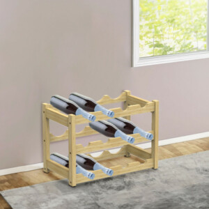 BAKAJI  Ξύλινη Κάβα από Φυσικό Μπαμπού με 12 Θέσεις Μπαρ για Μπουκάλια  02841471 - Image 3