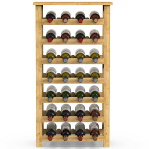 BAKAJI  Ξύλινη Κάβα από Φυσικό Μπαμπού με 28 Θέσεις για Μπουκάλια Ποτών  02841478 - Image 2