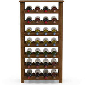 BAKAJI  Ξύλινη Κάβα Κρασιών από Μπαμπού Καρυδιάς με 28 Θέσεις Μπαρ για Μπουκάλια  02841479 - Image 2