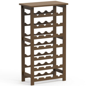 BAKAJI  Ξύλινη Κάβα Κρασιών από Μπαμπού Καρυδιάς με 28 Θέσεις Μπαρ για Μπουκάλια  02841479 - Image 4