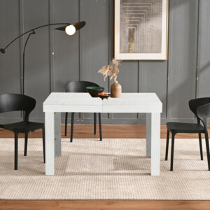 Shally Dogan Επεκτεινόμενο Τραπέζι Κουζίνας για Φαγητό έως 6 Θέσεις 120-200εκ Λευκό Frassinato 02842649 - Image 2