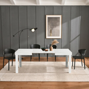 Shally Dogan Επεκτεινόμενο Τραπέζι Κουζίνας για Φαγητό έως 6 Θέσεις 120-200εκ Λευκό Frassinato 02842649 - Image 4