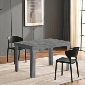 Shally Dogan Επεκτεινόμενο Τραπέζι Φαγητού για 6 Άτομα 120-200cm Τσιμέντο Κουζίνας 02842650 - Image 3