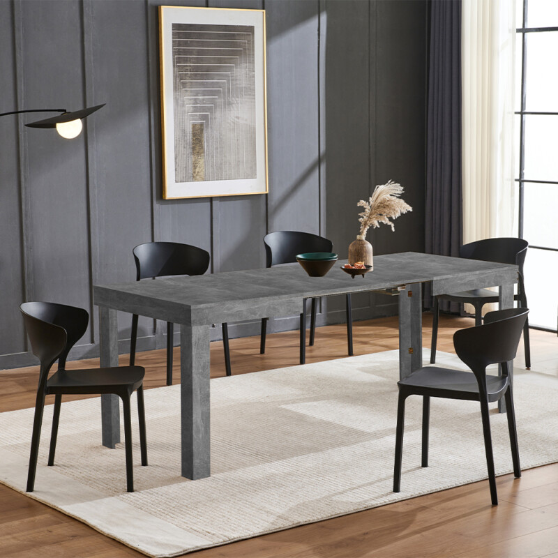 Shally Dogan Επεκτεινόμενο Τραπέζι Φαγητού για 6 Άτομα 120-200cm Τσιμέντο Κουζίνας 02842650 Shally Dogan Επεκτεινόμενο Τραπέζι Φαγητού για 6 Άτομα 120-200cm Τσιμέντο Κουζίνας 02842650