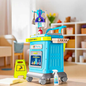 BAKAJI Σετ Καθαρισμού Παιδικό Καροτσάκι Μπλε Αξεσουάρ Εκπαιδευτικό Παιχνίδι Ιδέα Δώρου 02842753 - Image 4