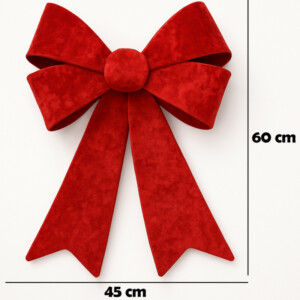 BAKAJI Χριστουγεννιάτικο Στεφάνι Πόρτας 45x60εκ Κόκκινο Διακόσμηση Πόρτας για τα Χριστούγεννα 02842885 - Image 2