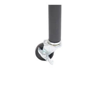 Τροχήλατη Μεταλλική Κρεμάστρα Ρούχων Δαπέδου 150 x 60 x 170 cm HOMCOM 03-0006 - Image 3