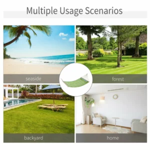 Outsunny Garden αιώρα για 1-2 άτομα μέγιστο βάρος 150 κιλά εσωτερικού και εξωτερικού χώρου με αφαιρούμενο μαξιλάρι 400x140 cm 100110-074BG - Image 4