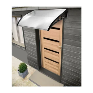 Πλαστικό Κιόσκι - Τέντα Πόρτας Εισόδου 80 x 150 cm Χρώματος Λευκό SPM 30060099 - Image 2