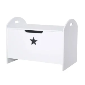 Ξύλινο Παιδικό Μπαούλο Αποθήκευσης Παιχνιδιών 62 x 40 x 46.5 cm HOMCOM 311-003 - Image 9