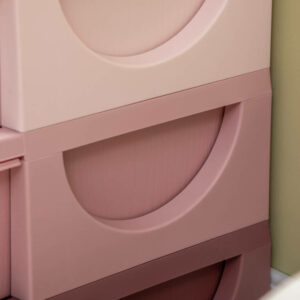 HOMCOM Ροζ Συρταριέρα 6 Συρταριών για Παιδιά 3-6 Ετών με Στρογγυλεμένες Άκρες, 75x37x56,5 cm 311-053V00PK - Image 8