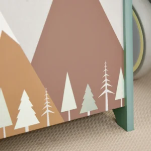 ZONEKIZ Παιδικό μπαούλο παιχνιδιών με καπάκι και μεντεσέ ασφαλείας σε MDF, 60x37x39cm, Πράσινο 311-058V80GN - Image 7