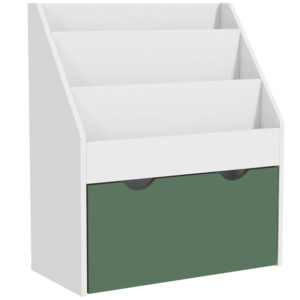 AIYAPLAY Παιδική Βιβλιοθήκη για Παιδιά 3-8 Ετών με 3 Ράφια και Κάτω Συρτάρι