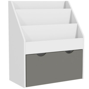 AIYAPLAY Παιδική Βιβλιοθήκη για Ηλικίες 3-8 Ετών με 3 Ράφια και Κάτω Συρτάρι