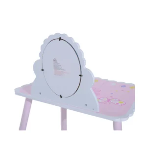 Παιδική Τουαλέτα Ομορφιάς με Σκαμπό 59 x 39 x 82 cm HOMCOM 312-003 - Image 4