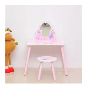 Παιδική Τουαλέτα Ομορφιάς με Σκαμπό 59 x 39 x 82 cm HOMCOM 312-003 - Image 5