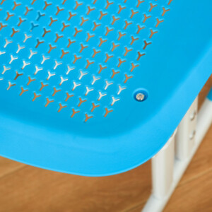 Σχολικό Γραφείο HOMCOM με Καρέκλα για Παιδιά 6-12 ετών Ρυθμιζόμενο Ύψος Λάμπα LED Αναλόγιο και θήκη για στυλό - Μπλε 312-061BU - Image 7