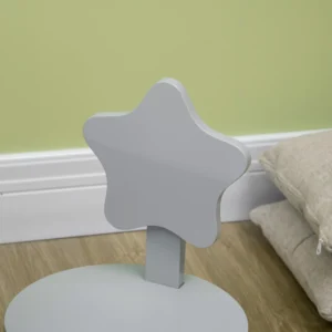 HOMCOM Σετ Τραπέζι με 2 Καρέκλες για Παιδιά Από Ξύλο, Ηλικίες 18 μηνών έως 4 ετών, Γκρι 312-080V00GY - Image 7