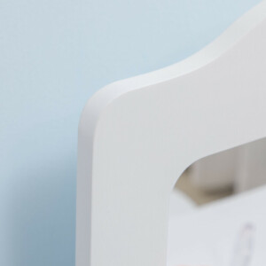 ZONEKIZ  Σετ Τουαλέτας για Παιδιά με Τραπέζι Μακιγιάζ και Σκαμπό, Καθρέφτη και 2 Συρτάρια, Λευκό και Ξύλινο Χρώμα  316-005V00WT - Image 7