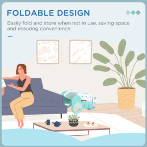 AIYAPLAY Πτυσσόμενη πλαστική τσουλήθρα για παιδιά ηλικίας 18 μηνών-3 ετών, 102x53x53cm, Πράσινη 331-039V00GN - Image 3