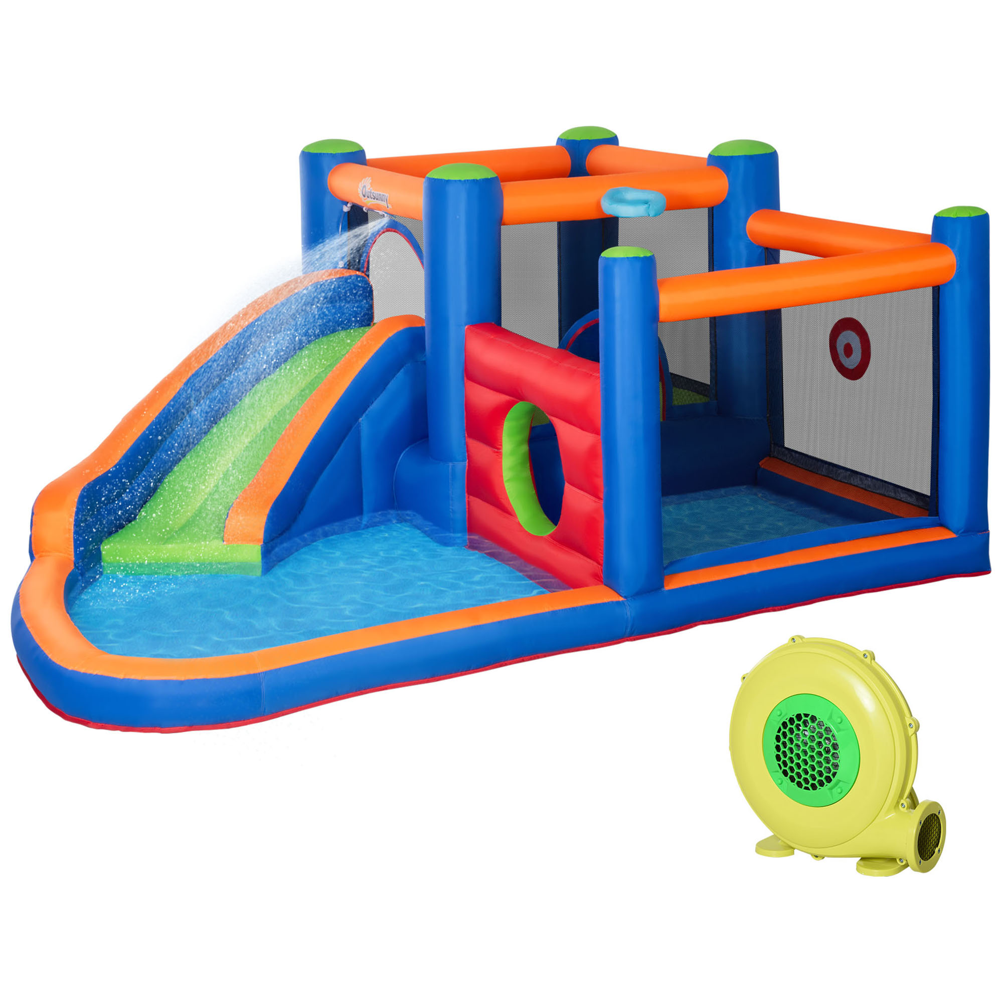Outsunny Bouncy Castle για παιδιά 3-8 ετών με τσουλήθρα Outsunny Bouncy Castle για παιδιά 3-8 ετών με τσουλήθρα