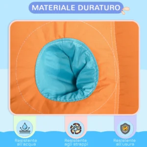 Bouncy Castle για παιδιά 3-8 ετών με φουσκωτή, τσουλήθρα, πισίνα και τοίχο αναρρίχησης 346-006V90MX - Image 4