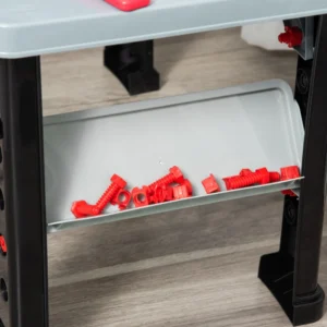 Πάγκος εργασίας HOMCOM 79 τεμαχίων για παιδιά ηλικίας 3 ετών και άνω με ασύρματο τρυπάνι και εργαλεία - Πολύχρωμο 350-131 - Image 6