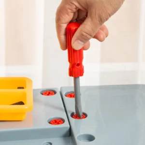 Πάγκος εργασίας HOMCOM 79 τεμαχίων για παιδιά ηλικίας 3 ετών και άνω με ασύρματο τρυπάνι και εργαλεία - Πολύχρωμο 350-131 - Image 7