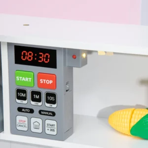 AIYAPLAY Play Kitchen for Children με Ρυθμιζόμενο Ύψος, Ήχους, Φώτα και Σκεύη, σε MDF και PP, 60x30,5x93,2 cm 350-140V80WT - Image 7