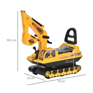 Παιδικό Παιχνίδι Εκσκαφέας 3 σε 1 HOMCOM 370-123 - Image 5