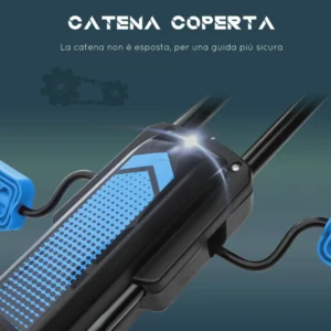 HOMCOM Pedal Go Kart για παιδιά από 5-12 ετών με ρυθμιζόμενο κάθισμα και φουσκωτούς τροχούς, μπλε 370-256V00BU - Image 5