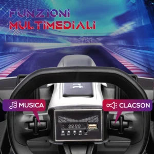 HOMCOM Electric Go Kart για παιδιά 6-12 ετών 24V 12km/h με ρυθμιζόμενο κάθισμα, λευκό 370-287V90WT - Image 3