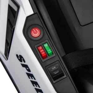 HOMCOM Electric Go Kart για παιδιά 6-12 ετών 24V 12km/h με ρυθμιζόμενο κάθισμα, λευκό 370-287V90WT - Image 7