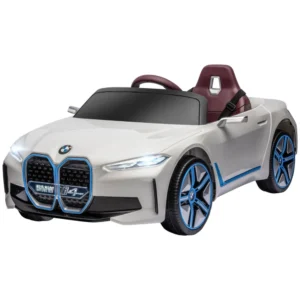 HOMCOM Electric Ride-On Toy Car για παιδιά 3-8 ετών με δίπλωμα BMW με Τηλεχειριστήριο, Κόρνα και Προβολείς, 115x67x45 cm, Λευκό 370-294V90WT - Image 8