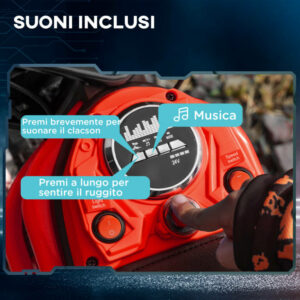 HOMCOM Ηλεκτρική Μοτοσικλέτα για Παιδιά με Χειροκίνητο Επιταχυντή 2 Ταχύτητες 8-16km/h Ηλικία 8-12 Ετών Κόκκινο 370-304V90RD - Image 6