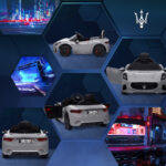 AIYAPLAY  Παιδικό Αυτοκίνητο 12V Maserati Gran Turismo Folgore με Τηλεχειριστήριο, Ηλικίες 3-5 Ετών, Γκρι  370-345V90GY - Image 7