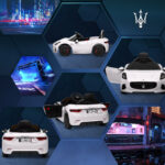 AIYAPLAY  Παιδικό Αυτοκίνητο 12V Maserati Gran Turismo Folgore με Τηλεχειριστήριο, Ηλικίες 3-5 Ετών, Λευκό  370-345V90WT - Image 7