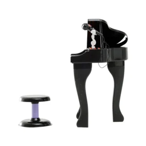 Παιδικό Ηλεκτρονικό Πιάνο με Κάθισμα και Μικρόφωνο HOMCOM 390-003BK - Image 6