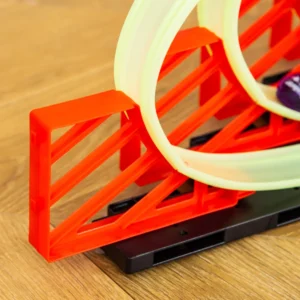 Πίστα αυτοκινήτου HOMCOM με εφέ φωτός και αυτοκίνητο παιχνιδιών, για παιδιά από 3-6 ετών, 86x67x21cm - Πολύχρωμη 3A0-011 - Image 7